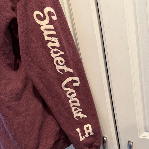 Hollister California "Sunset Coast" crewneck sweatshirt Oversized S - Picture 3 of 8